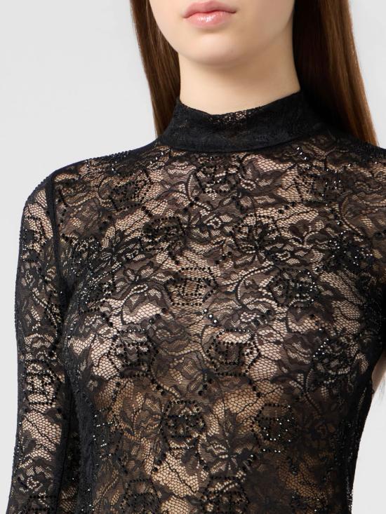 26FW 필립 플레인 롱 원피스 FAFCWRG3612PTE003N 02 Black - PHILIPP PLEIN