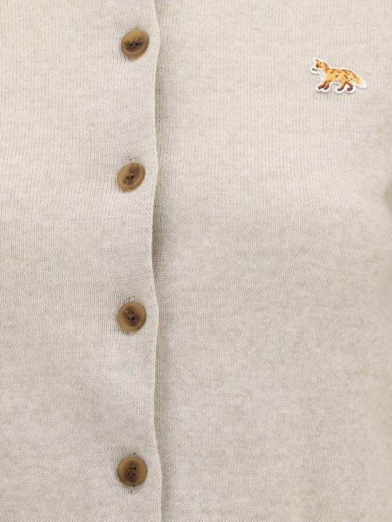 26FW 메종키츠네 베이비 폭스 메리노 레귤러 가디건 PW00502KT1181 H218 Beige - MAISON KITSUNE