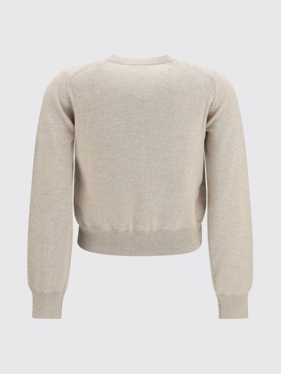 26FW 메종키츠네 베이비 폭스 메리노 레귤러 가디건 PW00502KT1181 H218 Beige - MAISON KITSUNE