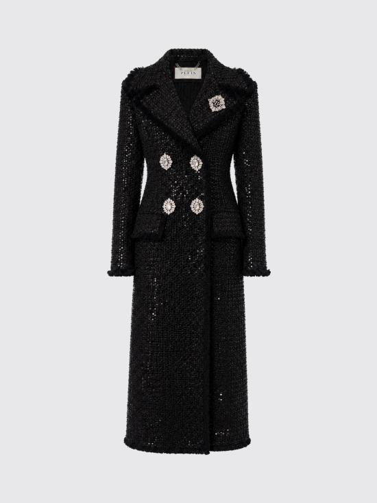 26FW 필립 플레인 코트 FAFCWRA0749PTE173N 02 Black - PHILIPP PLEIN