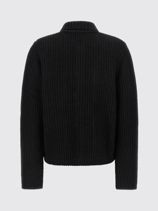 26FW 칼하트 WIP 로고 패치 골지 가디건 I035379 89XX Black - CARHARTT WIP