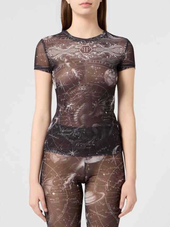 26FW 필립 플레인 반팔 티셔츠 FAFCWTK3987PTE067N 02 Black