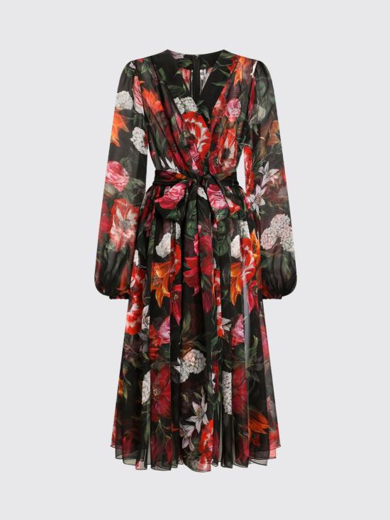 26FW 돌체앤가바나 롱 원피스 F6CNUTIS1Y4 HN5PB Black - DOLCE & GABBANA