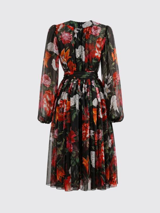 26FW 돌체앤가바나 롱 원피스 F6CNUTIS1Y4 HN5PB Black - DOLCE & GABBANA