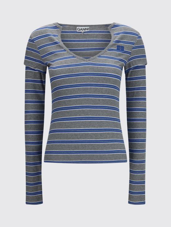 26FW 가니 셔츠 A1040483 799 Blue - GANNI