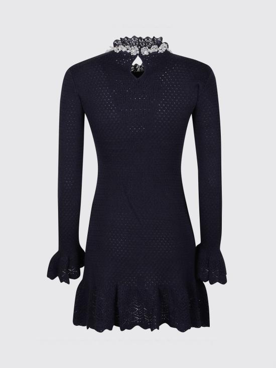 26FW 셀프 포트레이트 롱 원피스 AW26085SAN Navy - SELF PORTRAIT