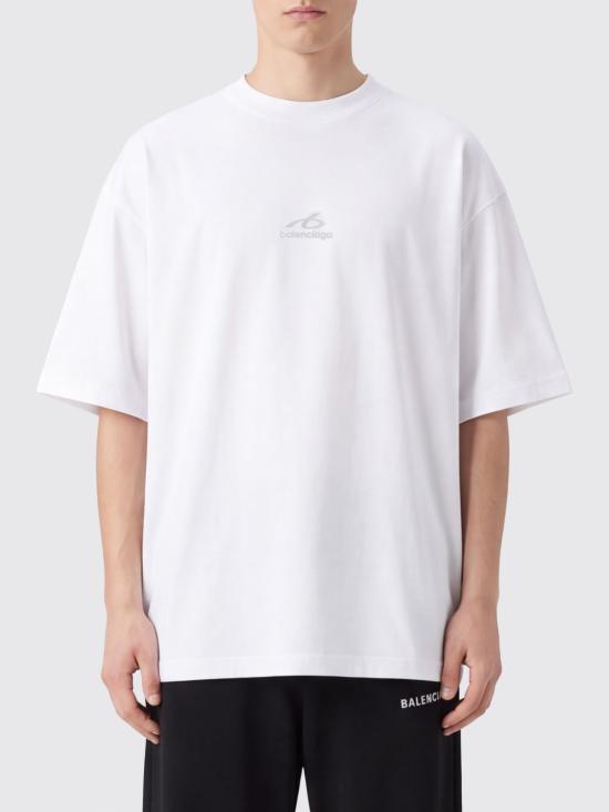 26FW 발렌시아가 바디스 미디움 핏 티셔츠 764235TUVO7 9000 White