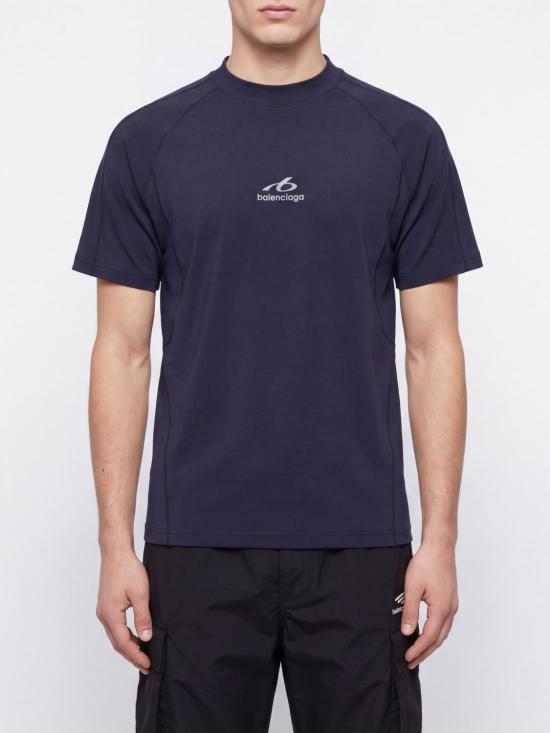 26FW 발렌시아가 테크웨어 롱 슬리브 티셔츠 A000NQTUVN7 8502 Navy