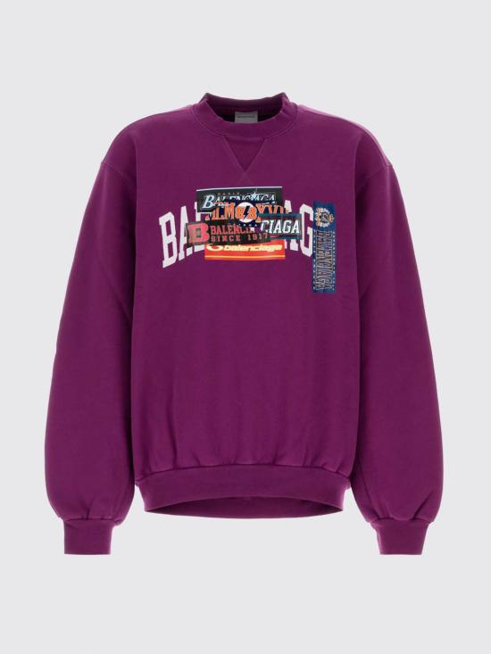 26FW 발렌시아가 긴팔 티셔츠 A001VTTUVR3 5100 Violet - BALENCIAGA