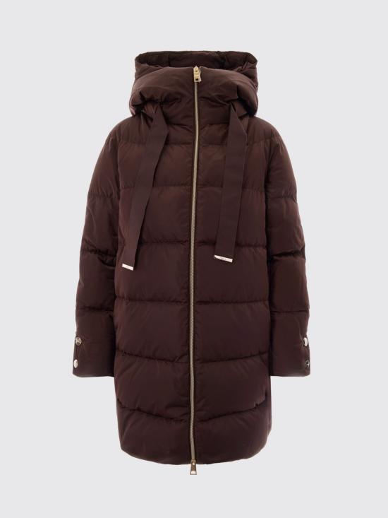 26FW 에르노 새틴 A-셰이프 재킷 PI1304D12170Z 8810 Brown - HERNO