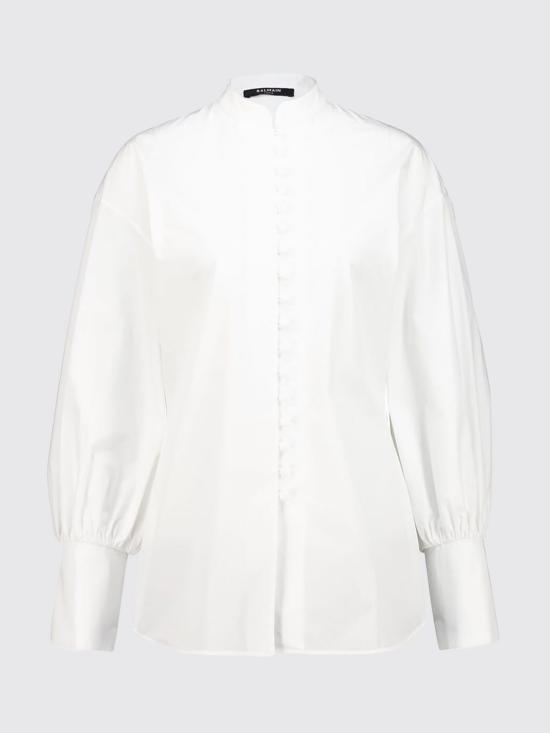 26FW 발망 셔츠 HF1HR165CG72 0FB White - BALMAIN