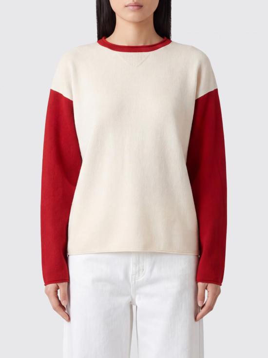 26FW 게스트 인 레지던스 스웨터 U45910JL CREAM CARMINE Yellow Cream