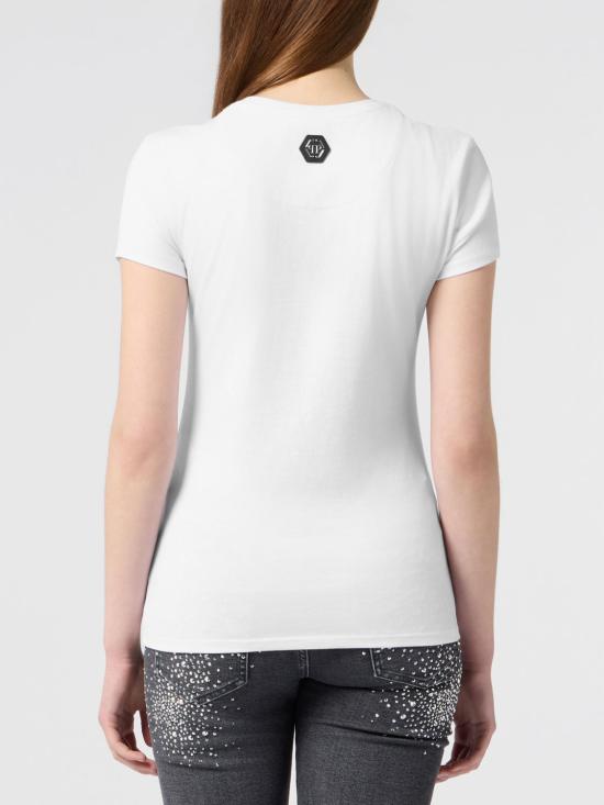 26FW 필립 플레인 반팔 티셔츠 FAFCWTK3993PJY002N 01 White - PHILIPP PLEIN