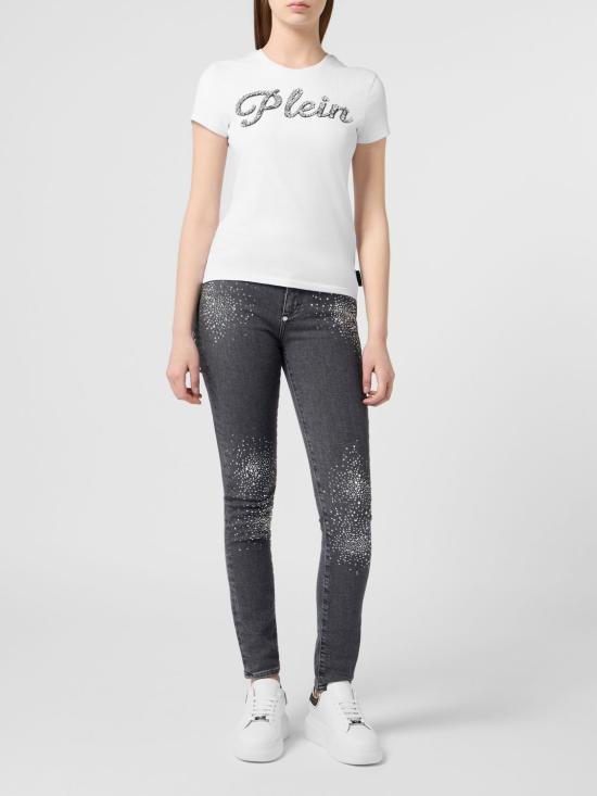 26FW 필립 플레인 반팔 티셔츠 FAFCWTK3993PJY002N 01 White - PHILIPP PLEIN