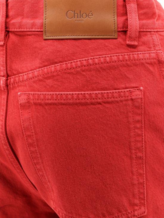 26FW 끌로에 데님 팬츠 CH26WDP21159 656 Red - CHLOE