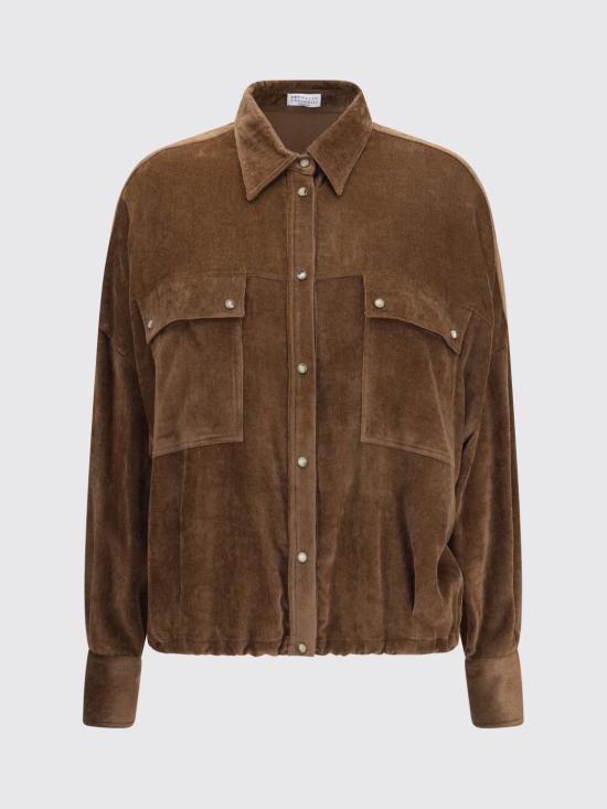 26FW 브루넬로 쿠치넬리 셔츠 MP547M1V06 C9812 Brown - BRUNELLO CUCINELLI