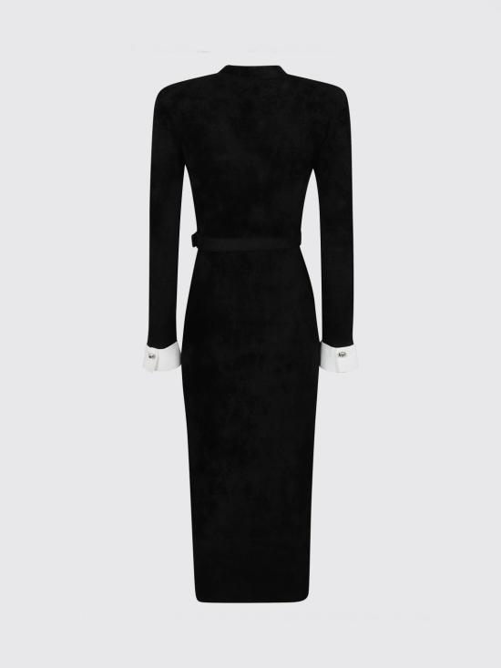 26FW 셀프 포트레이트 롱 원피스 AW26099MB Black - SELF PORTRAIT