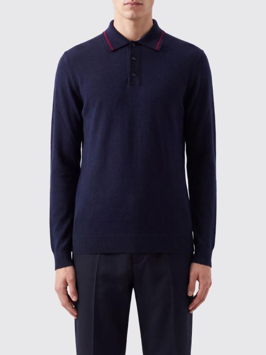 26FW 발렌시아가 폴로 티셔츠 875653T1784 8065 Navy
