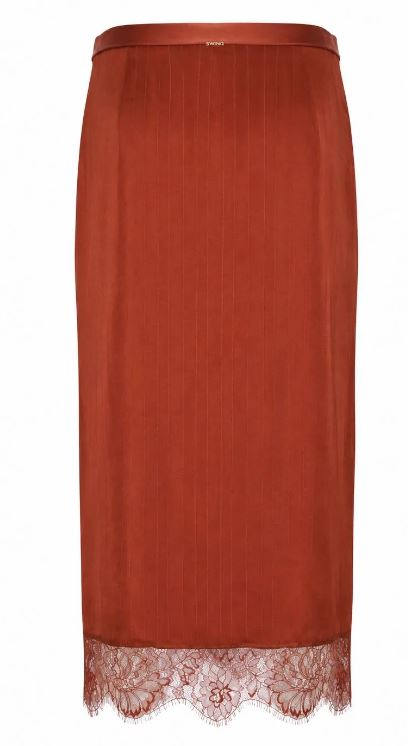 26FW 트윈셋 미디 스커트 262TP2123 S2191106501 CHERRY WOOD - TWINSET