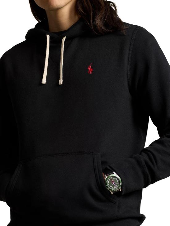 26FW 폴로 랄프로렌 포니로고 자수 후드 티셔츠 710766778008 Black - POLO RALPH LAUREN