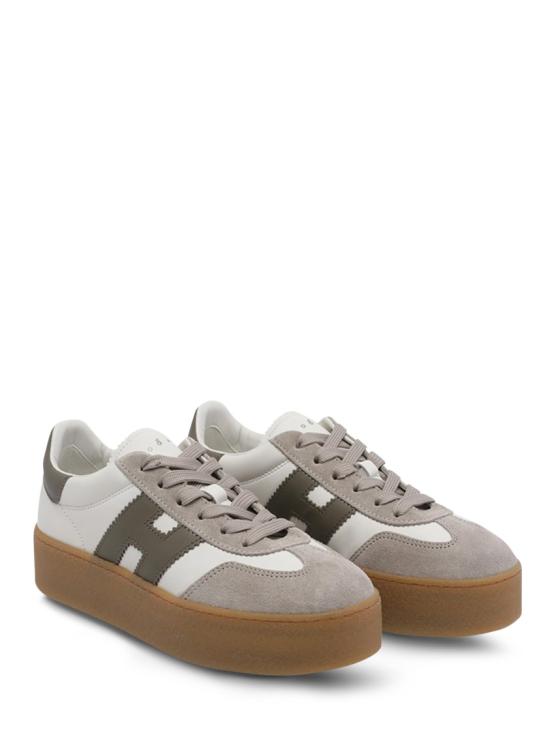 26FW 호간 COOL 쿨 스니커즈 HXW6980FB60UHC0RZRBEIGE WHITE OLIVE Grey - HOGAN