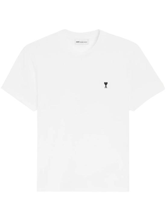 26FW 아미 스몰 하트 로고 라이트 코튼 저지 티셔츠 HTS346724100 White