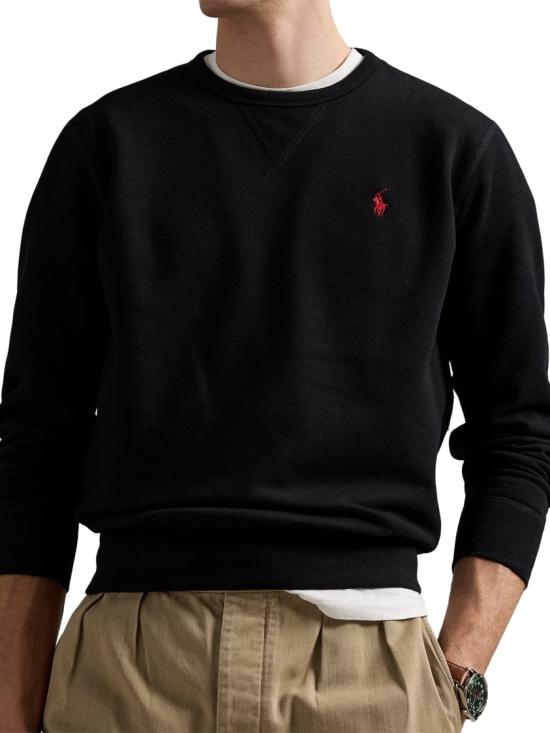 26FW 폴로 랄프로렌 포니 로고 자수 맨투맨 710766772001 Black - POLO RALPH LAUREN