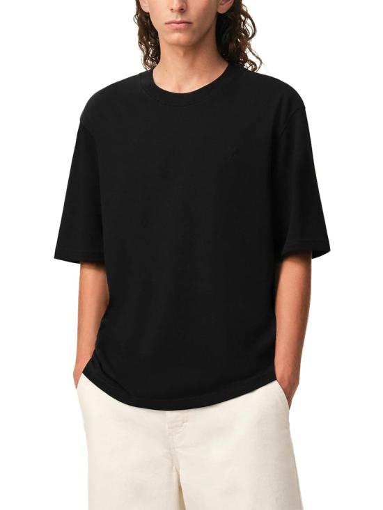 26FW 아미 하트 로고 코튼 자수 티셔츠 UTS341726001 Black - AMI
