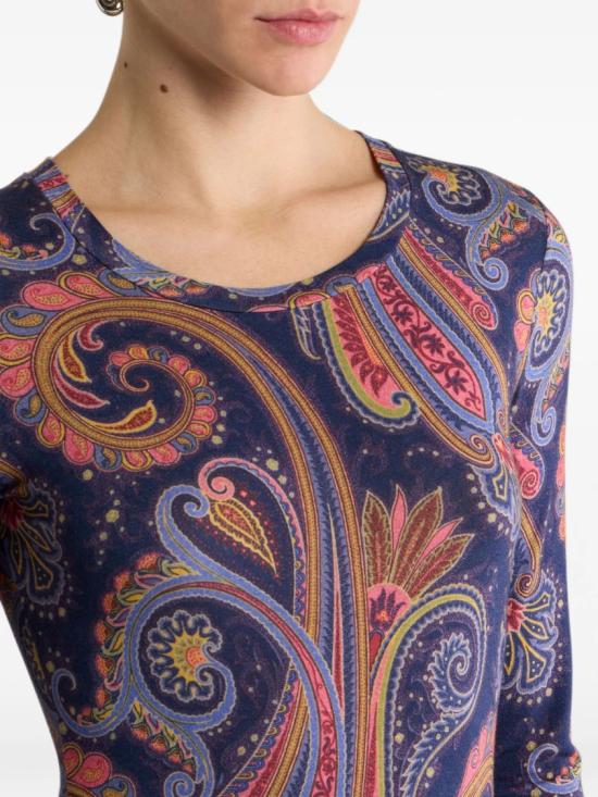 26FW 에트로 탑 WRJB0026 99SAD16 Blue - ETRO