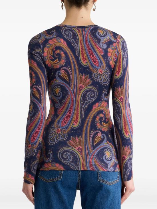 26FW 에트로 탑 WRJB0026 99SAD16 Blue - ETRO