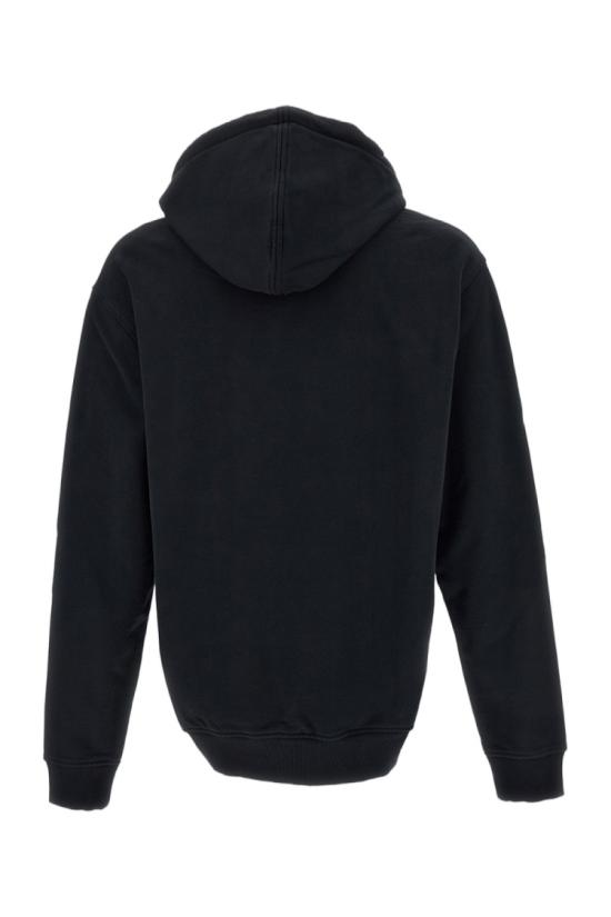 26FW 아미 스몰 하트 로고 루프백 오가닉 코튼 플리스 후드 BFUSW235730001 Black - AMI