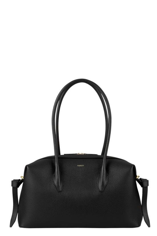 26FW 유제피 숄더백 BRIOCHE DUFFLE PEBBLE 099 Black