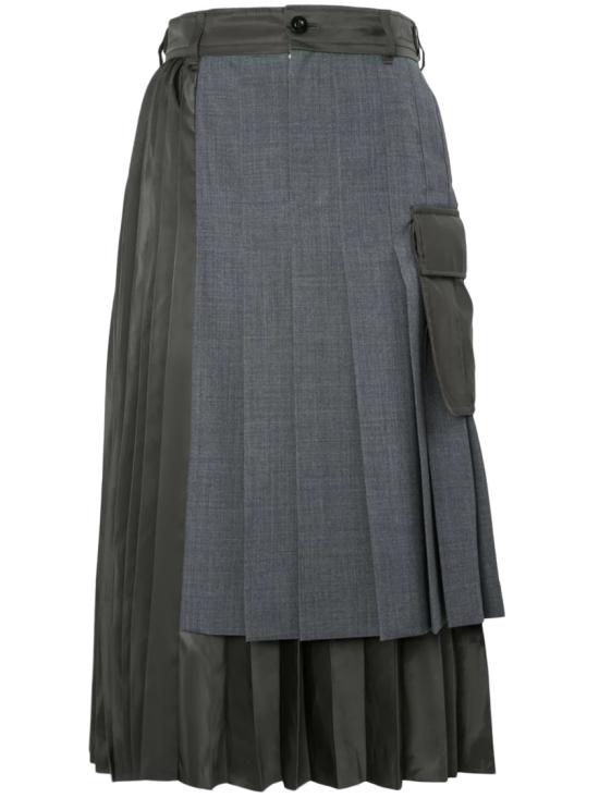 26FW 사카이 스커트 2608569342 Grey