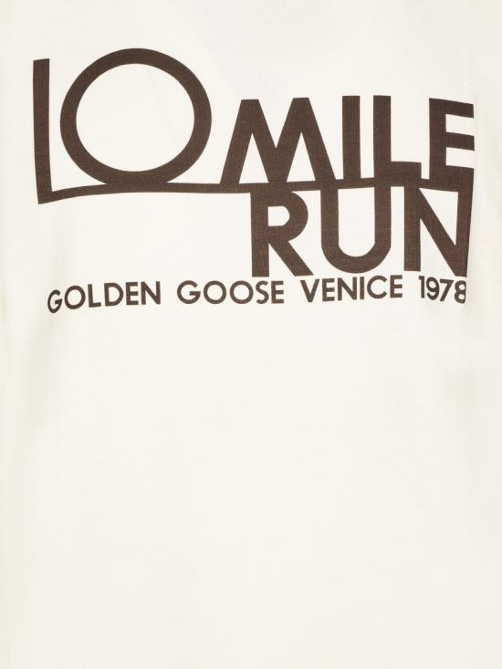 26FW 골든구스 퍼포레이티드 하트 앤트러사이트 코튼 저지 티셔츠 GMP01220P00262111560 Neutrals - GOLDEN GOOSE