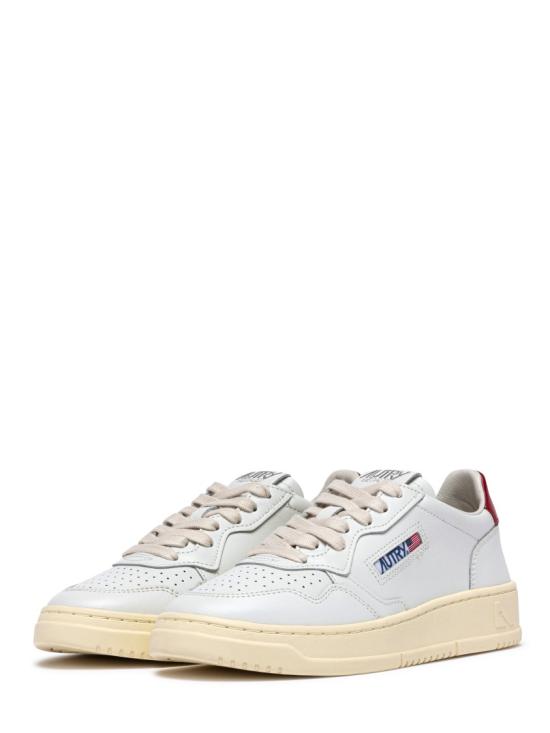 26FW 오트리 메달리스트 로우 레더 스니커즈 AULWLL33 White - AUTRY