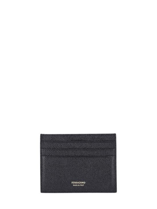 26FW 살바토레 페라가모 간치니 카드지갑 776843001 Black - SALVATORE FERRAGAMO