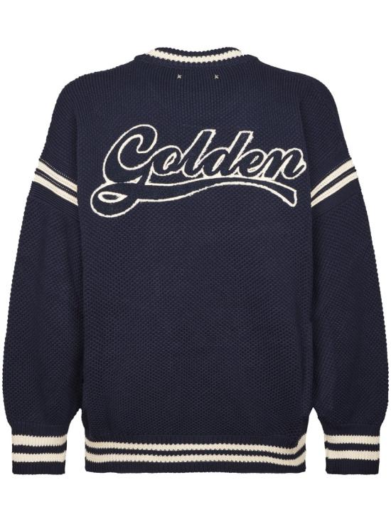 26FW 골든구스 니트웨어 GMP02863P00267250486 Blue - GOLDEN GOOSE