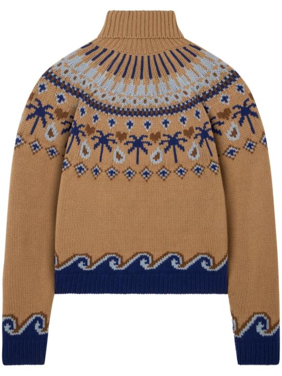 26FW 알라누이 니트웨어 LWHF001E26KNI0016145CAMEL MULTICOLOR Neutrals - ALANUI