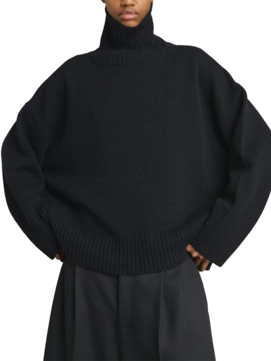 26FW 쉐르 니트웨어 PUL1518WILLIAMNAV0124W Black - SOEUR