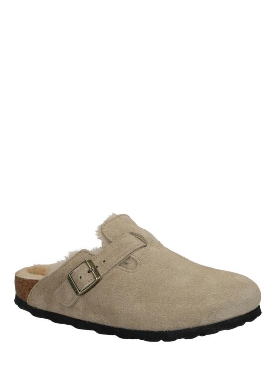 26FW 버켄스탁 보스턴 시어링 스웨이드 레더 뮬 1028299 Neutrals - BIRKENSTOCK