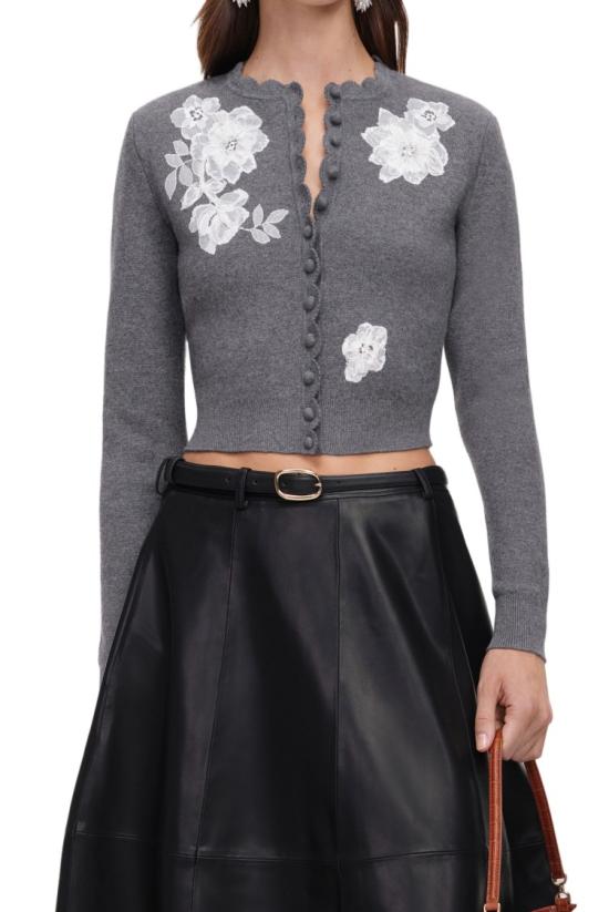 26FW 셀프 포트레이트 니트웨어 AW26150CGRGREY