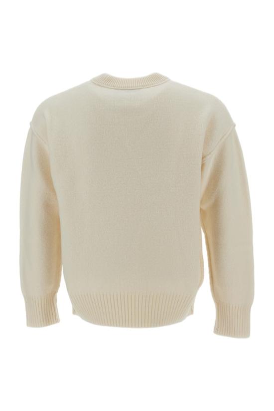 26FW 아미 빅 하트 울 크루넥 스웨터 UKS838018154 White - AMI