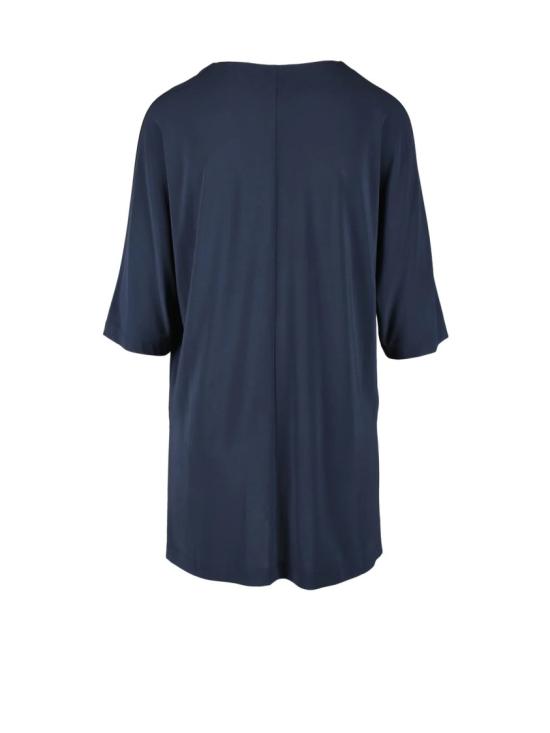  막스마라 탑 블루 V넥 스트레치 비스코스 - MAX MARA