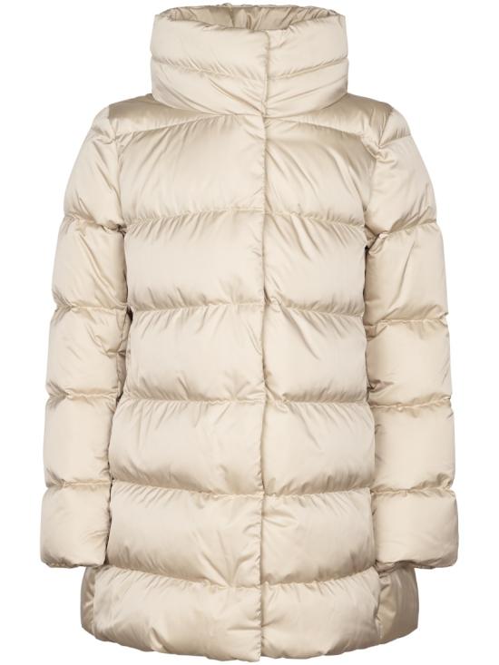 26FW 에르노 새틴 & 뉴 레이디 퍼 A셰이프 다운 자킷 PI001934D12170Z1985 Neutrals
