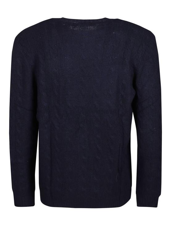 26FW 폴로 랄프로렌 케이블 니트 스웨터 710876762002 Blue - POLO RALPH LAUREN