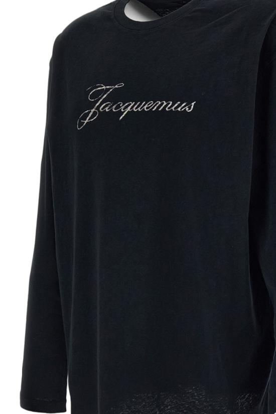 26FW 자크뮈스 긴팔 티셔츠 TSU00351AJ00289990 Black - JACQUEMUS