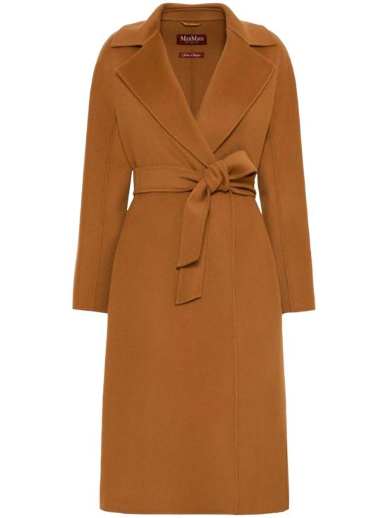 26FW 막스마라 버진 울 벨티드 롱 코트 2626016021600MSTCLES083 Brown