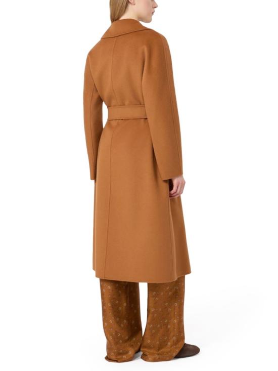 26FW 막스마라 버진 울 벨티드 롱 코트 2626016021600MSTCLES083 Brown - MAX MARA
