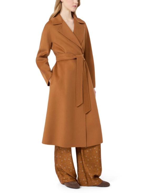26FW 막스마라 버진 울 벨티드 롱 코트 2626016021600MSTCLES083 Brown - MAX MARA
