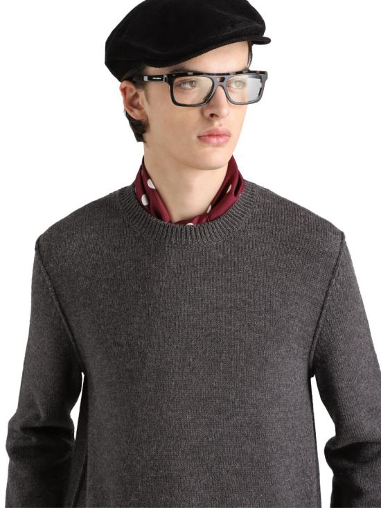 26FW 돌체앤가바나 니트웨어 GXX02TJDVIHN0036 Grey - DOLCE & GABBANA
